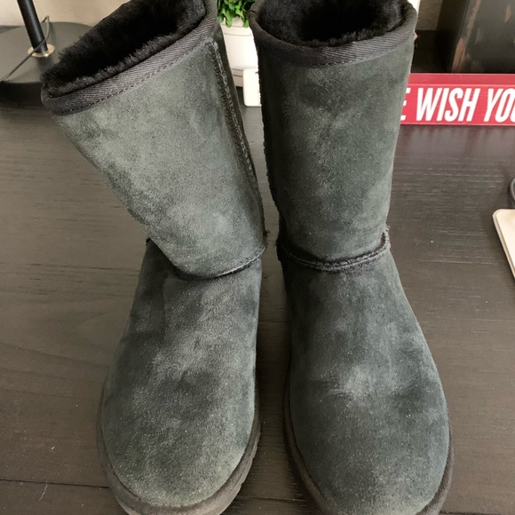 UGG Black Classic Short Boots - Picture 2 of 4